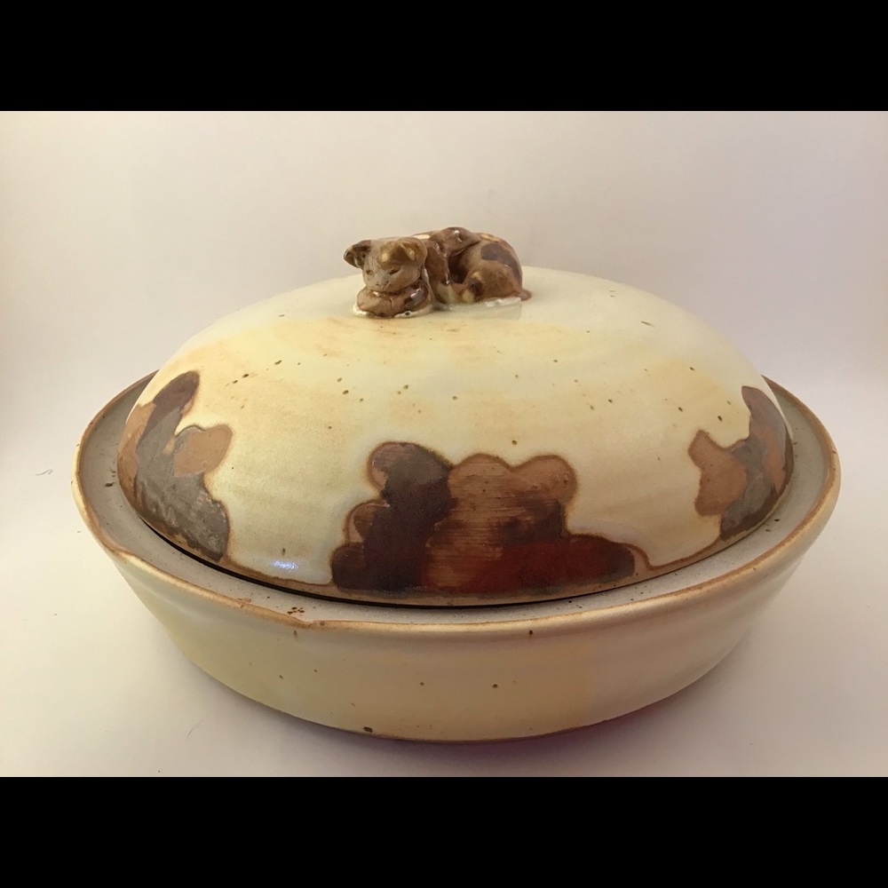 Vintage Pottery  pie dish